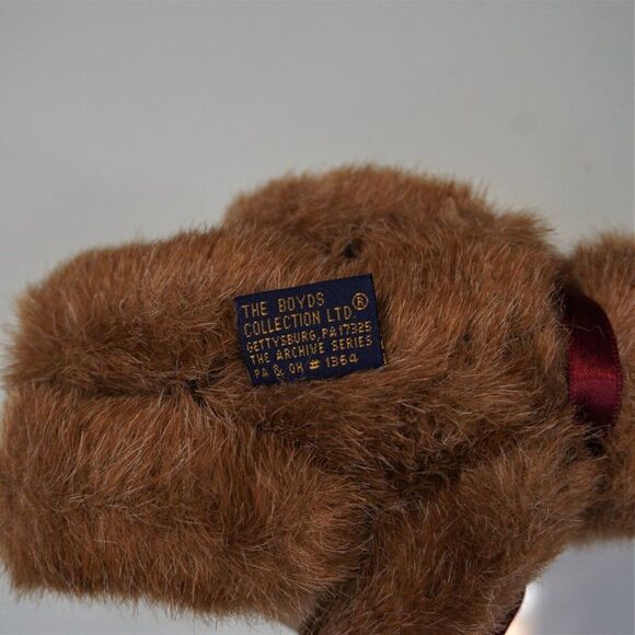 Boyds Bears And Friends Neville Bear Plush Vintage 1990-95 Archive Collection - Picture 9 of 10